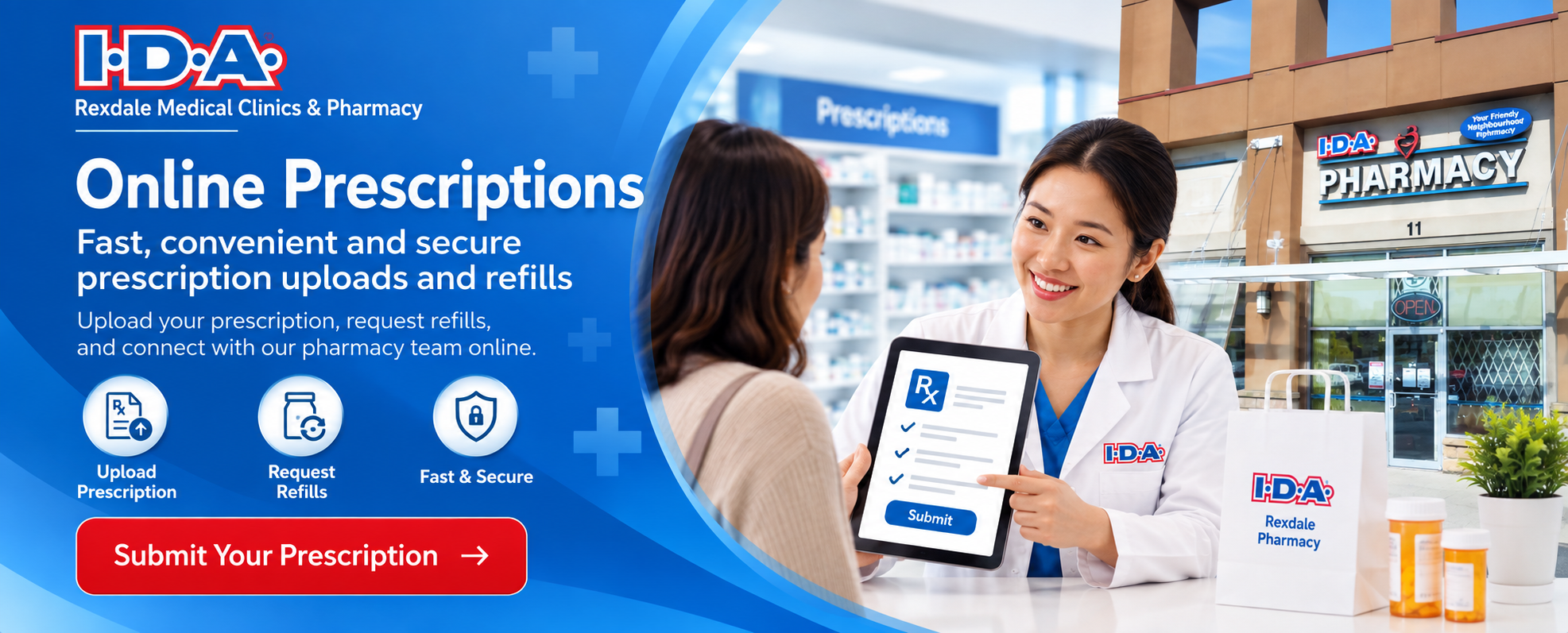 IDA Rexdale Medical Clinics and Pharmacy online prescriptions