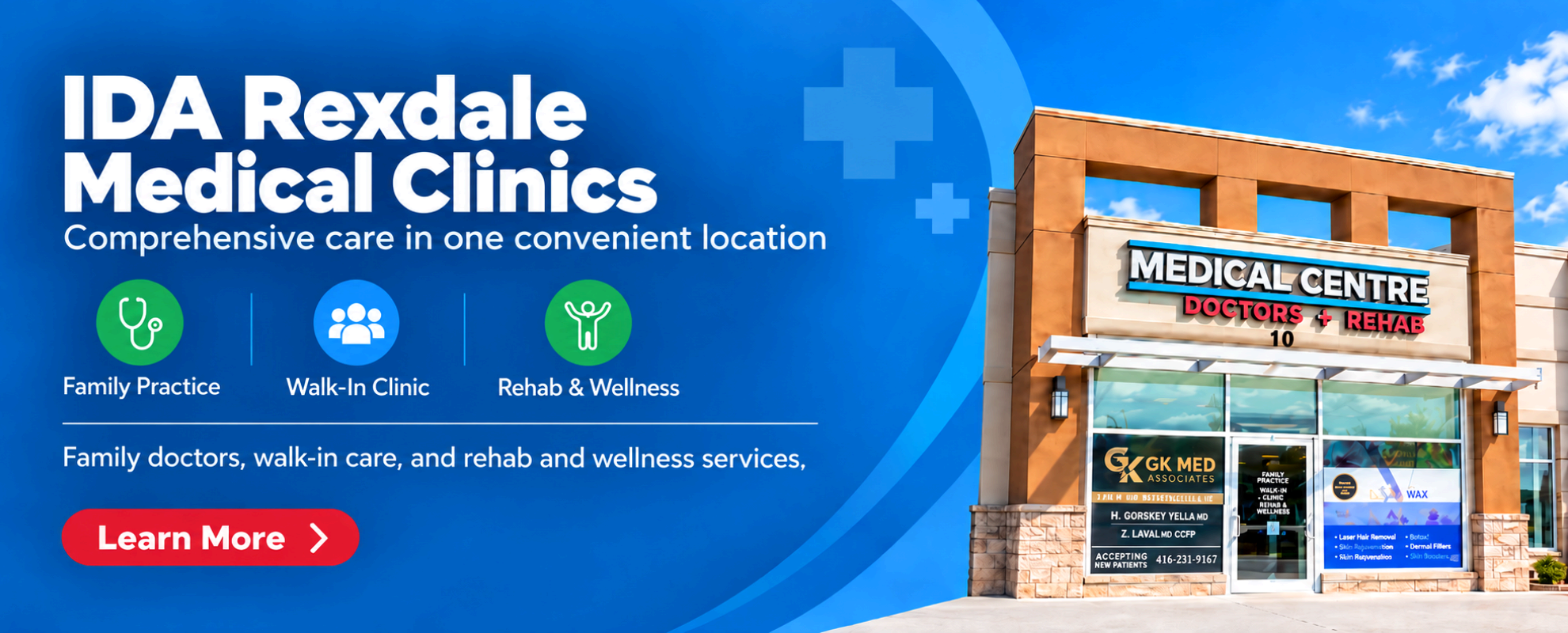 IDA Rexdale Medical Clinics - Family Practice, Walk-In Clinic, Rehab and Wellness