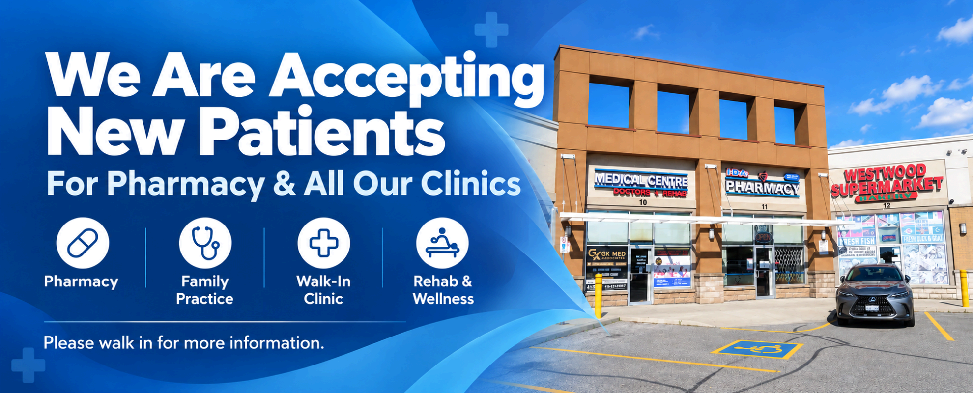 IDA Rexdale Pharmacy and Medical Clinics accepting new patients